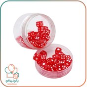 تصویر تاس ۱۲ میل ایرانی تک رنگ قوطی ۵۰ عددی 