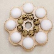 تصویر جاتخم مرغی ۱۶ عددی طرح گل 