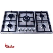 تصویر اجاق گاز صفحه‌ای جنرال 5 شعله استیل رومیزی طرح بوش General 5-burner gas stove Bosch design