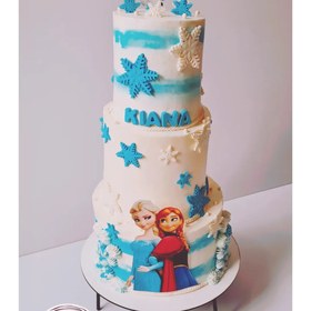 تصویر کیک آنا و السا 