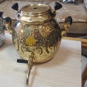 تصویر کتری رو گازی برنجی دسته برنجی 