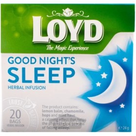 تصویر دمنوش گیاهی خواب آور لوید 40 گرم Loyd LOYD Herbal Tea Good Night Sleep 20 filters 40 g