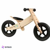 تصویر دوچرخه تعادلی چوبی کودک Wooden Balance Bike 12” inch 2-5 years 