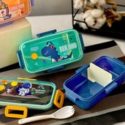 تصویر ظرف غذا فانتزی گنجایش ۵۳۰ میل طرح دایناسور 