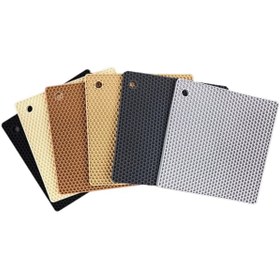 تصویر زیر دیگی مربع طرح وافل WS کد 78 