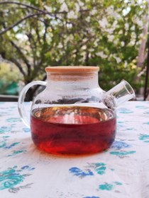 تصویر قوری پیرکس درب بامبو - 1000میلی لیتر tea pot