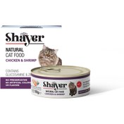 تصویر کنسرو گربه شایر طعم مرغ‌ و میگو (نچرال) 110 گرم Shayer Chicken & Shrimp In Gravy Cat Food 110g