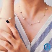 تصویر ست زنجیر مرواریدی کد 006 