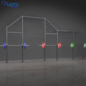 تصویر سازه کراس فیت دیواری Wall crossfit structure NS1003 