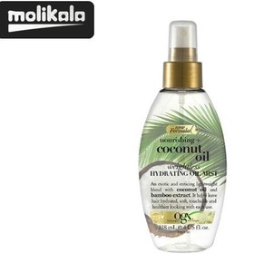 تصویر اسپری کوکونات اویل (روغن نارگیل) او جی ایکس coconut oil حجم 118 میل| ترمیم قوی و ضد موخوره ا OGX OGX