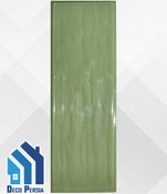 تصویر کاشی خاک‌سفید جگوار 30×10 کالکشن نیو رستیک سبز تیره براق 