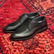 تصویر کفش بندی چرم(2875)مشکی 