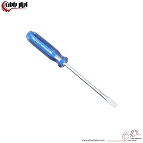 تصویر پیچ گوشتی دوسو دسته کریستالی سایز 150*8 برند آیرون مکس 8*150 mm slotted screwdriver