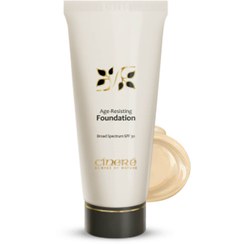 تصویر کرم پودر طبیعی ضدچروک سینره کرم پودر ضد چروک SPF30 سینره -شماره 2 Age Resisiting Natural foundation makeup Cinere رنگ کد 6220
