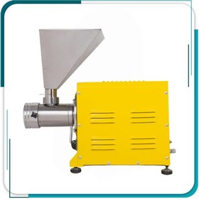 تصویر دستگاه کره گیری بادام زمینی 2 اسب (قیف هرمی) - رنگ زرد 