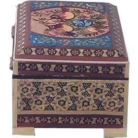 تصویر جعبه جواهرات به همراه نقاشی مینیاتور - گ ا Jewelry box with miniature painting Jewelry box with miniature painting