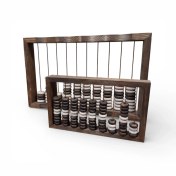 تصویر چرتکه دکوری چوبی کد WD6321 