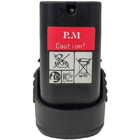 تصویر باتری دریل شارژی قرمز P.M CE1 