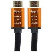 تصویر کابل HDMI رویال HDTV2 4K طول 1.5متری ا HDMI HDTV2 4K cable 1.5m Royal HDMI HDTV2 4K cable 1.5m Royal