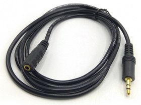 تصویر کابل تبدیل افزایش طول 3.5 میلی متری صدا الون به طول 1.5 متر 2 خط Eleven 1.5 meter long 3.5mm audio extension conversion cable Eleven