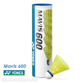 تصویر توپ بدمينتون يونکس Yonex Mavis 600 دور آبی 