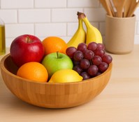 تصویر کاسه گرد بامبو پاپا 