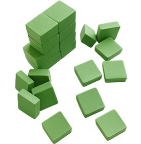 تصویر آجر ۲*۲ مینیاتوری سبز سایز 20*20*7 میلی متر