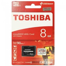 تصویر کارت حافظه MicroSDHC Class10 U3 مارک Toshiba ظرفیت 8GB 