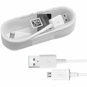 تصویر کابل شارژر میکرو یو اس بی اندروید سامسونگ ECB-DU4EWE سفید 1.5 
