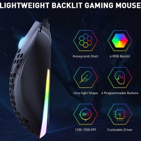 تصویر موس گیمینگ اونیکوما بی سیم Mouse Gaming ONIKUMA CW906 RGB Wireless Mouse Gaming ONIKUMA CW906 RGB Wireless