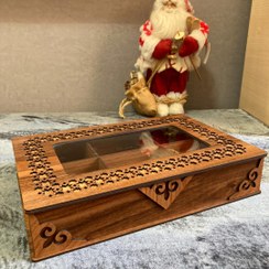 تصویر جعبه پذیرایی چوبی طرح شهرزاد 