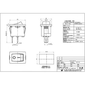 تصویر کلید راکر تک حالته 