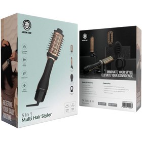 تصویر دستگاه حالت دهنده مو 5در1 گرین Green 5In1 Multi Hair Styler سشوار مشکی