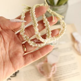 تصویر کش مو جفتی مرواریدی 