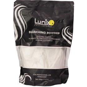 تصویر پودر دکلره لونیکس سفید 500 گرمی Bleaching Powder LUNIX professional 