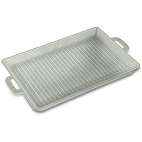 تصویر ظرف گریل 30*20 طرح چدن 
