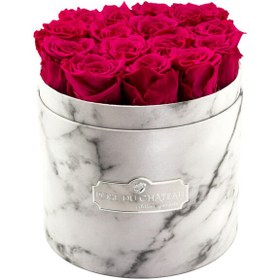 تصویر Pink Eternal Roses in White Marble Box | کد: ZNB-1J14 