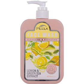 تصویر ژل شستشو صورت مناسب انواع پوست حاوی عصاره چای سبز و لیمو ترش 400میل موزیلا Mozila Face Wash For All Type Skin 400ml