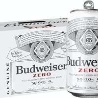 تصویر آبجو بدون الکل بدون قند بادوایزر زیرو حجم 330 میل (Budweiser) 1عددی -Budweiser 0.0 Non Alcoholic Beer