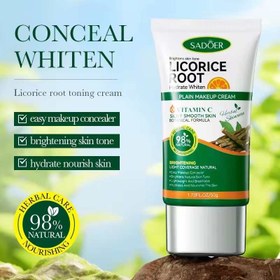 تصویر کرم سفید کننده ویتامین سی و عصاره ریشه شیرین بیان سادور 50 گرم LICORICE ROOT TONING CREAM