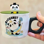 تصویر ماگ پاندا درب سیلیکونی کد 826 