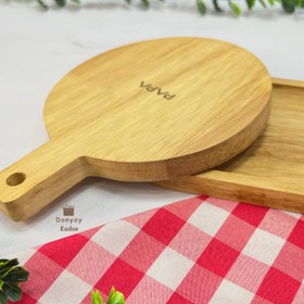 تصویر زیر لیوانی چوبی راکتی رابروود 