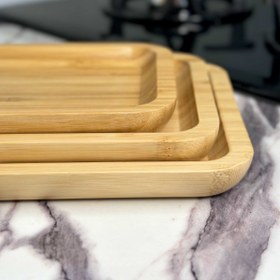 تصویر سینی بامبو سه سایزی - کد 462-463-438