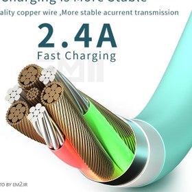 تصویر كابل شارژ ميكرو برند KONFULON مدلDC37 KONFULON micro charging cable model DC37