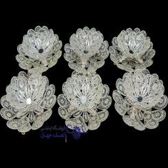 تصویر ست ۶ تایی کاسه بشقاب ملیله کاری کد MKB814 