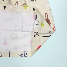 تصویر پیراهن دخترانه طرح کارتونی سه‌رنگ 