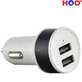 تصویر شارژر فندکی ماشین کیفیت خوب دارای دو پورت USB Car Lighter Charger with 2 USB Port