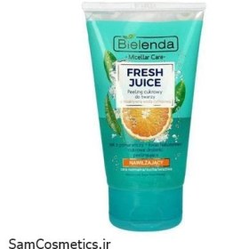 تصویر لایه بردار شکری حاوی عصاره پرتقال بی یلندا BIELENDA FRESH JUICE ORANGE MOISTURIZING SUGAR FACE SCRUB