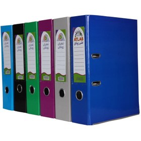 تصویر زونکن اطلس زونکن مدل لبه فلزی قفل دار A4-08 بسته 8 عددی - چند رنگ 