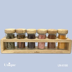 تصویر ست جا ادویه یونیک مدل UN6166 شامل ۶ عدد 